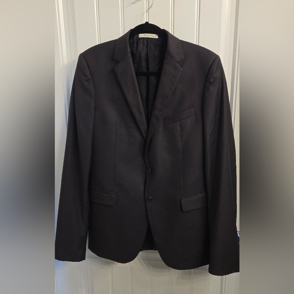 Joseph Abboud Reda Super 110’s Wool Blazer 40L Extreme Slim Fit Charcoal